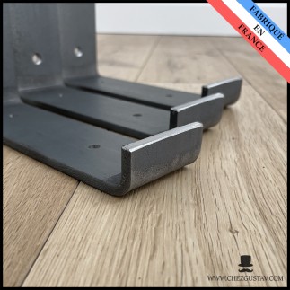 Pour étagère de 15 cm (équerre inversée avec rebord) - M3-150